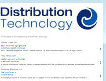 Tablet Screenshot of blogs.distribution-technology.com